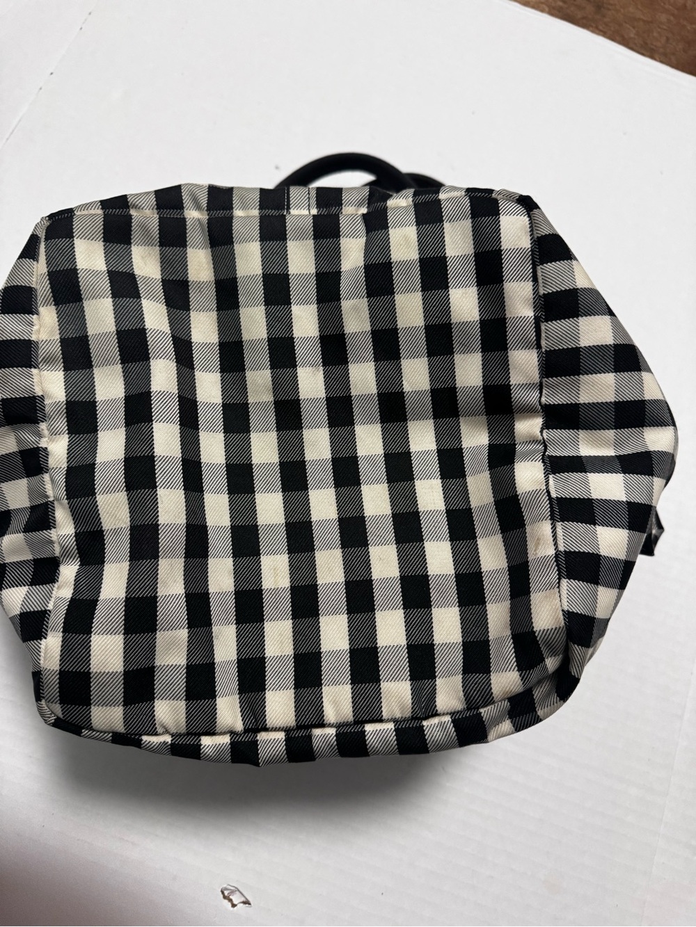 Tory Burch Piper Black & White Gingham Tote - Picture 12 of 16